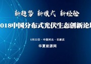 共議光伏新生態(tài)、共享分布式新商機(jī) 中國分布式光伏生態(tài)創(chuàng)新論壇即將舉辦
