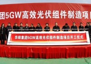 全球最大！華陽集團5GW TOPCon高效光伏組件制造項目開工