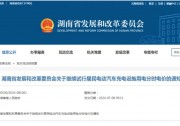 湖南：試行居民電動汽車充電 “分時電價”